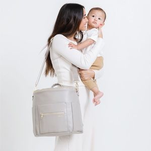 Fawn Design Original Diaper Bag - Gray EUC